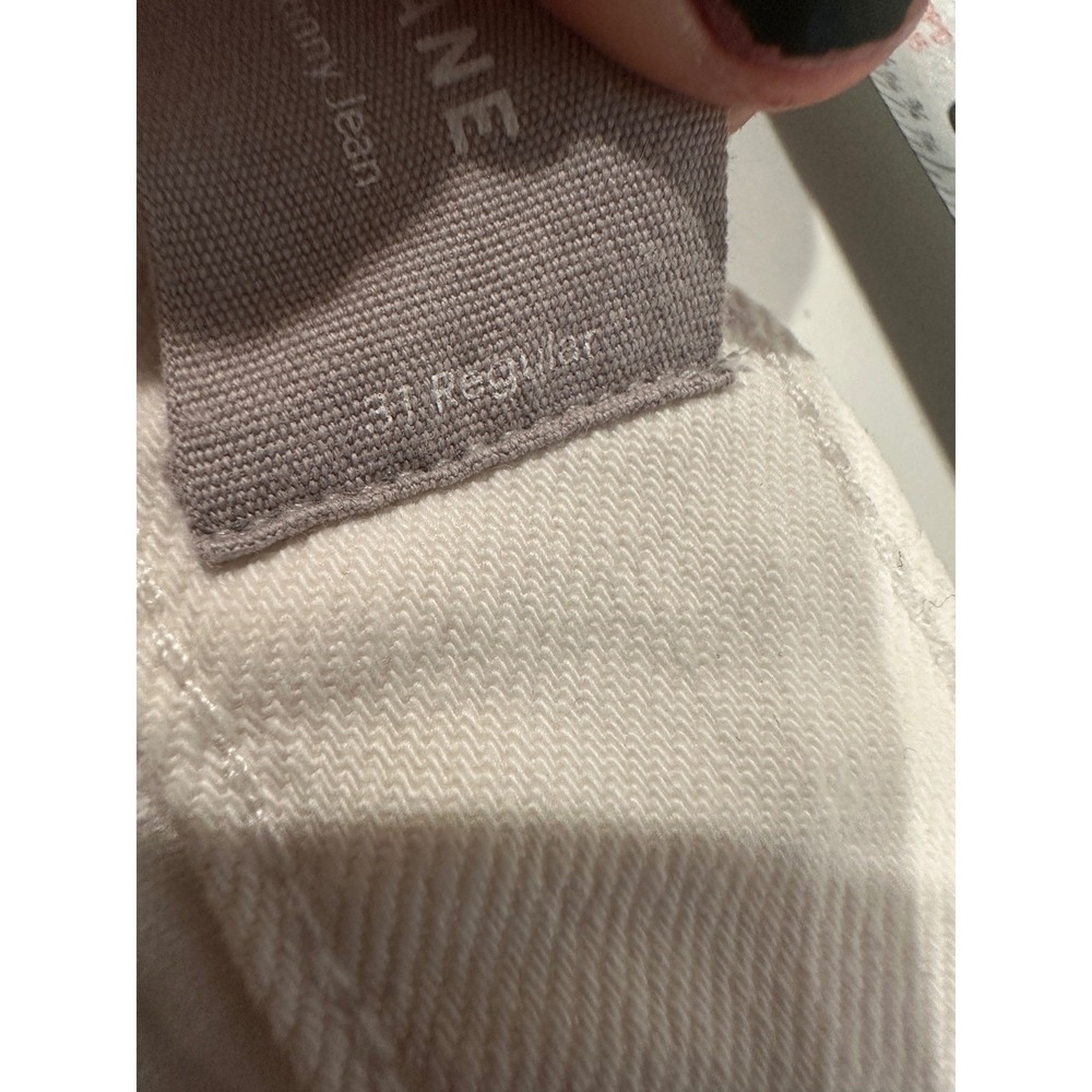 Everlane The High Rise Skinny Jean White Cream Women's Size 31 Regular - Picture 7 of 7